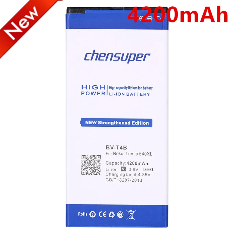 chensuper BV-T4B 4200mAh Battery for Nokia Microsoft Lumia 640XL RM-1096 RM-1062 RM-1063 RM-1064 RM-1066 640 XL BVT4B | Мобильные