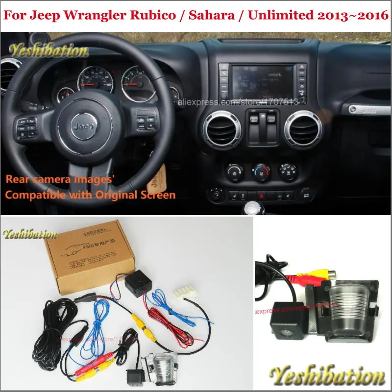 Комплект камеры заднего вида для Jeep Wrangler Rubico / Sahara Unlimited RCA оригинальный