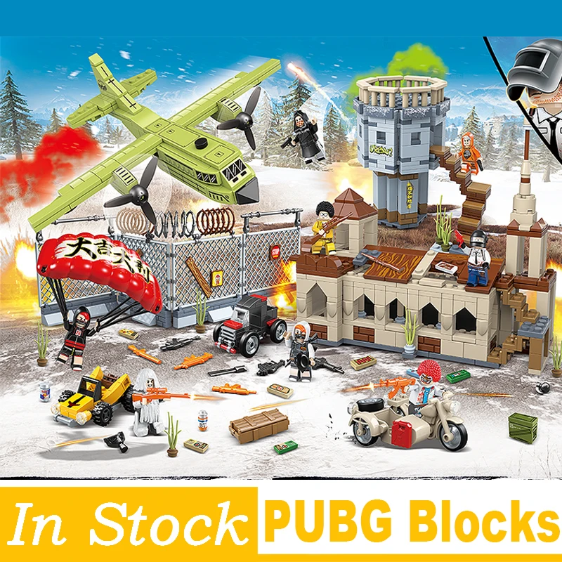 Победитель Куриный Ужин фигурка военных солдат оружие PUBG игры строительные блоки игрушки для детей