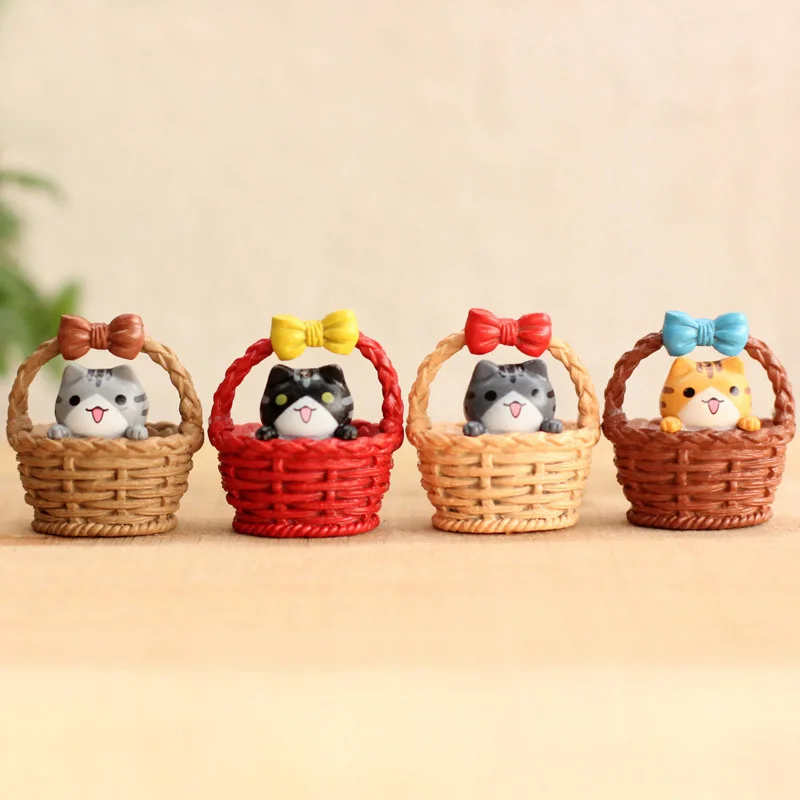 1 шт. сырный Кот DIY Смола Фея Сад ремесло украшение миниатюрный микро гном