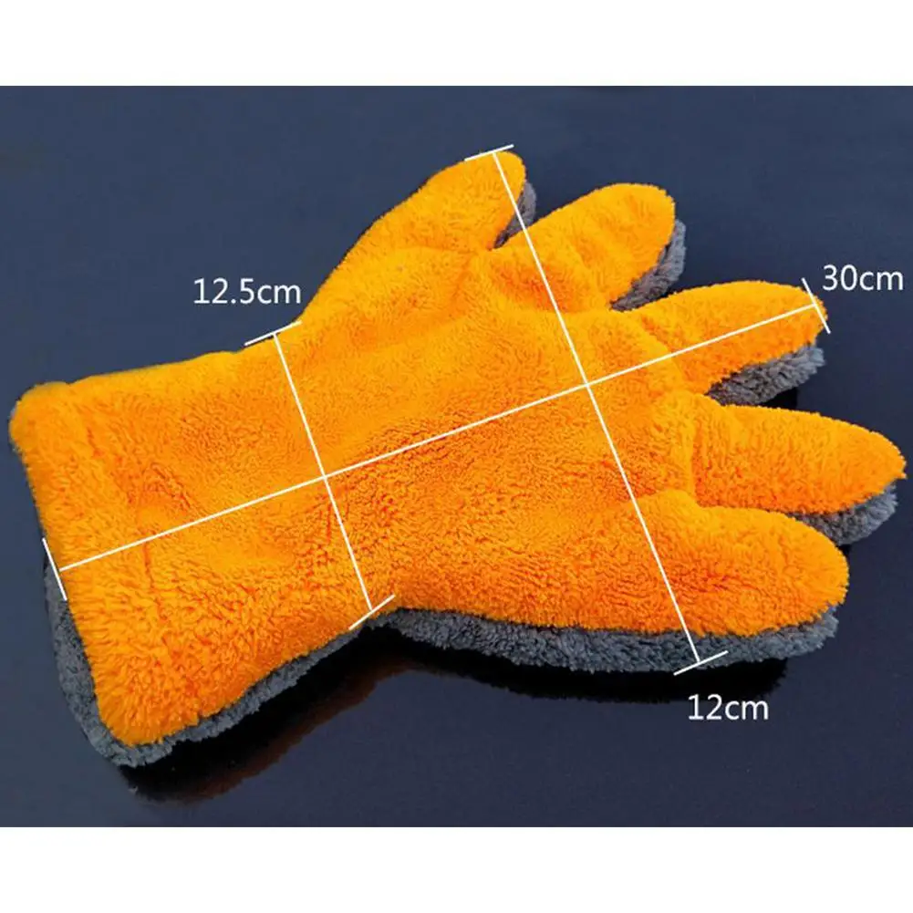 Двухсторонние коралловые флисовые 5 пальцевые перчатки многофункциональные