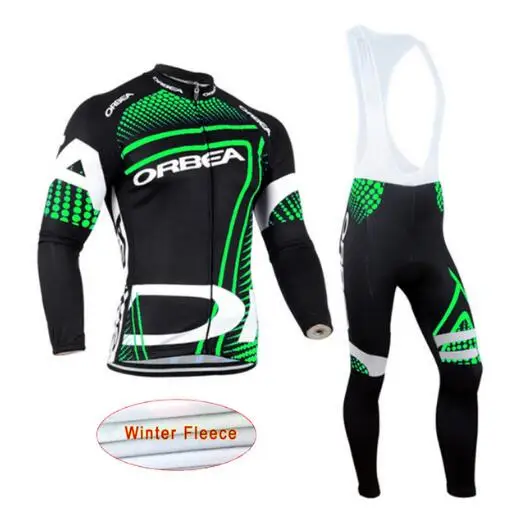 ORBEA термальность флис мужские зимние трикотаж комплект Ropa Ciclismo Invierno супер теплый