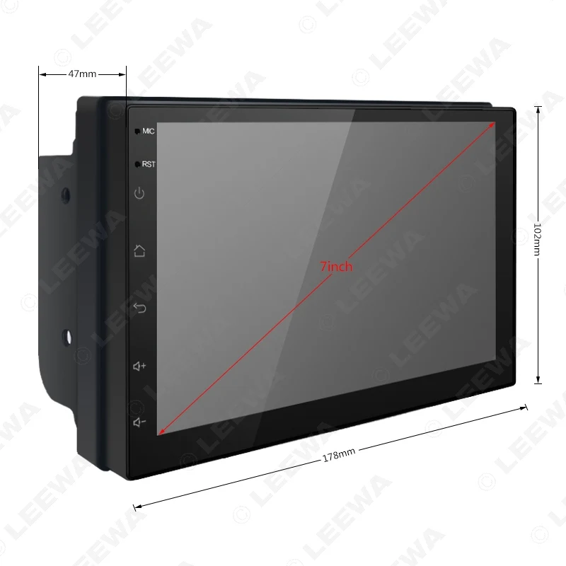 Автомобильный медиаплеер LEEWA ультратонкий 7 дюймов Android 8 1 с GPS Navi Радио для