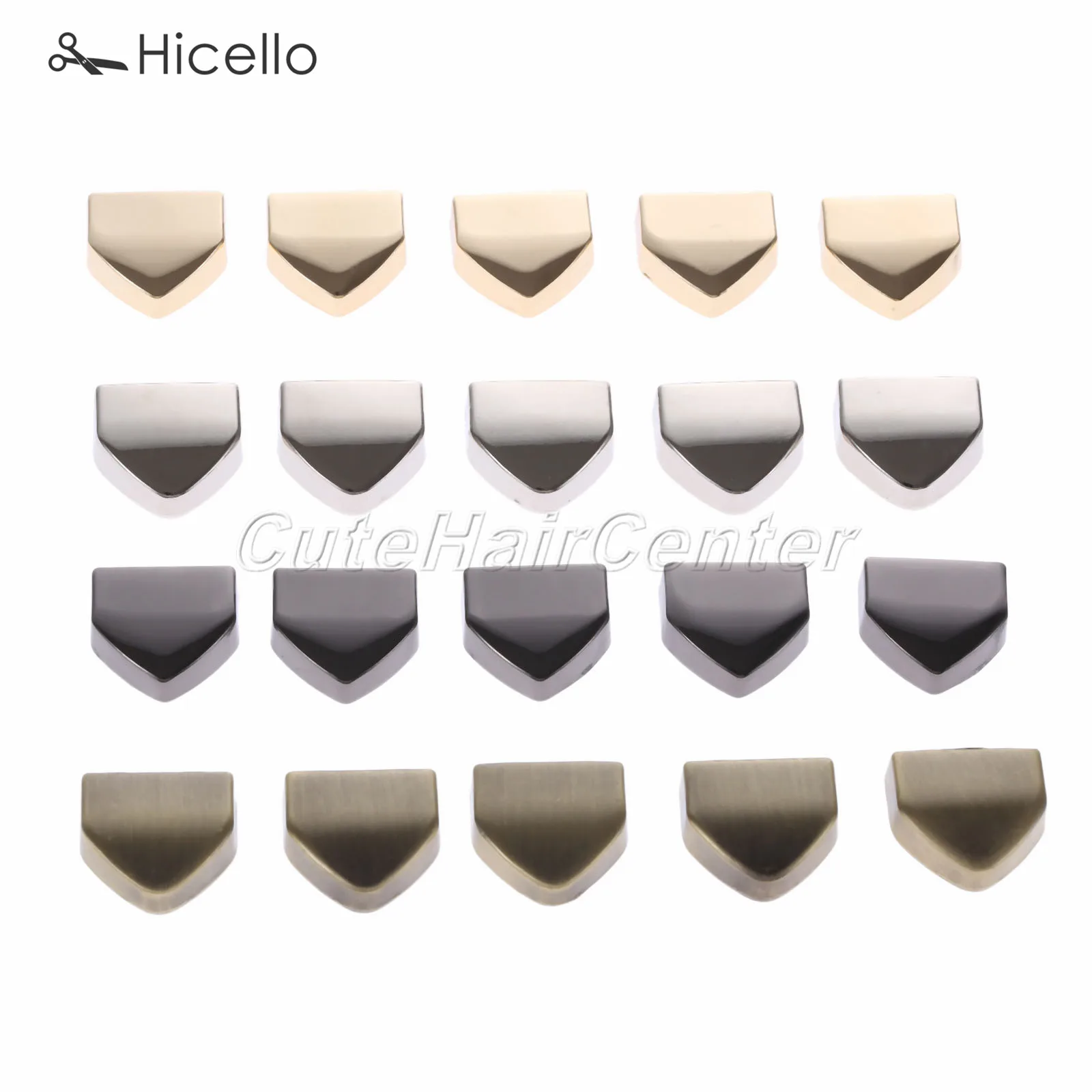 Металлический зажим на молнии 5 шт. украшение для конца винтов сумок застежка