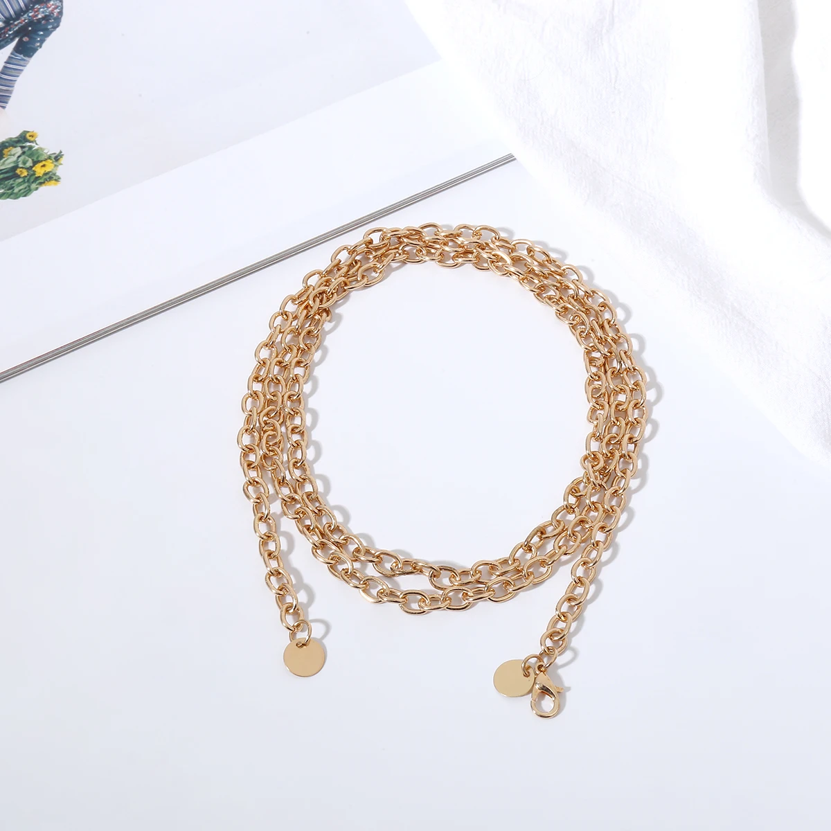 Style B Gold Новейший стиль девушки женщины Мода хип пояс Талия Высокая пролива золото толстая металлическая цепочка бахрома - Цвет: Style B Gold