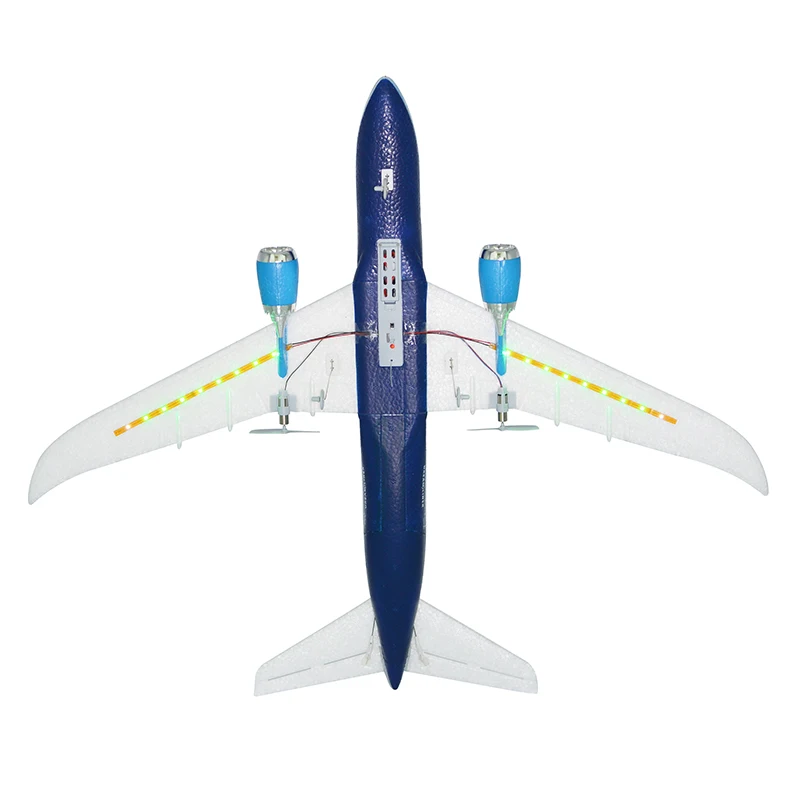 2 Batteries with LED 45 см модель самолета Boeing 787, модель с дистанционным управлением, самолет с фиксированным крылом, Дрон, авиация, сувенир, игрушки для взрослых и детей, подарки - Цвет: 2 Batteries with LED