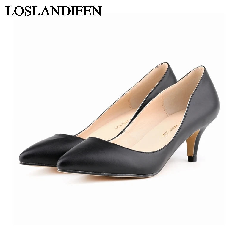 

Fashion Red Woman High Heel Pumps Female Sweet Casual Pump Thin Heels Ladies Spring Summer Ol Office Work Shoes NLK-C0026