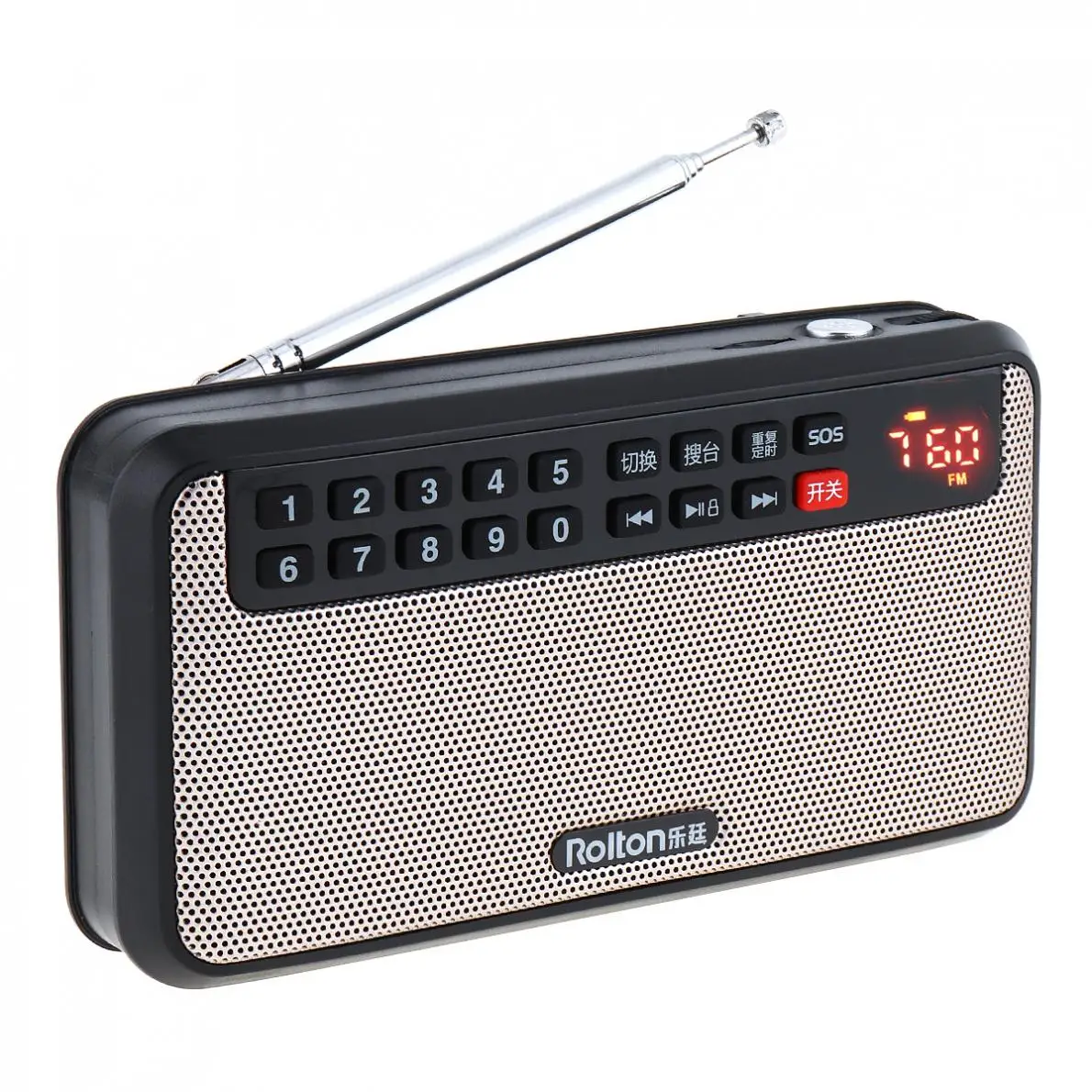 Rolton T60 Портативный USB fm-радио динамик со светодиодный сабвуфером MP3 музыкальный плеер/фонарь, лампа/Проверка денег для дома/улицы