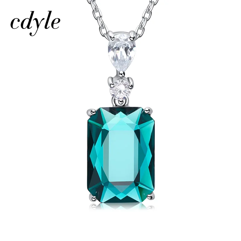 Cdyle 925 Серебряное ожерелье для вечеринки хорошее Ювелирное Украшение украшенное