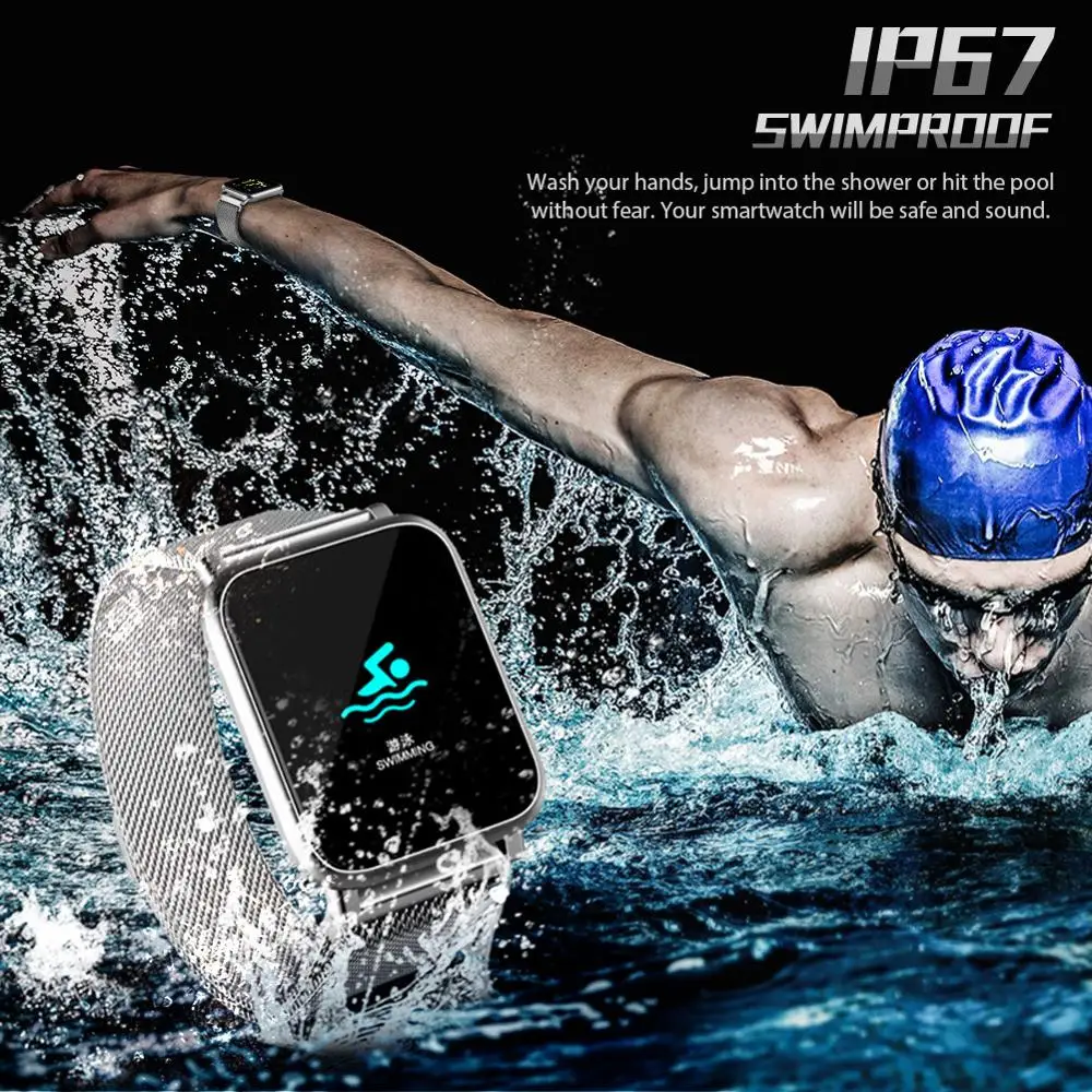

Fanshu Smart Watch Touch Screen Pedometer Heart Rate Monitor Blood Pressure Activity Sleep Monitor Camera Sport Fitness Tracker