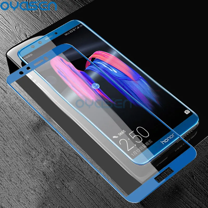 Полное покрытие экрана протектор для Huawei Honor 8 9 Lite V10 9H 2.5D Взрывозащищенный