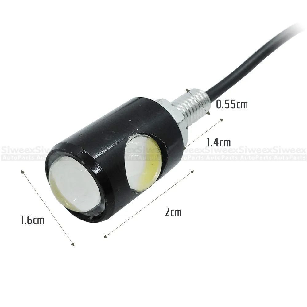 4 шт. белый 2 COB SMD светодиодный винт для номерного знака светильник мотоцикла и