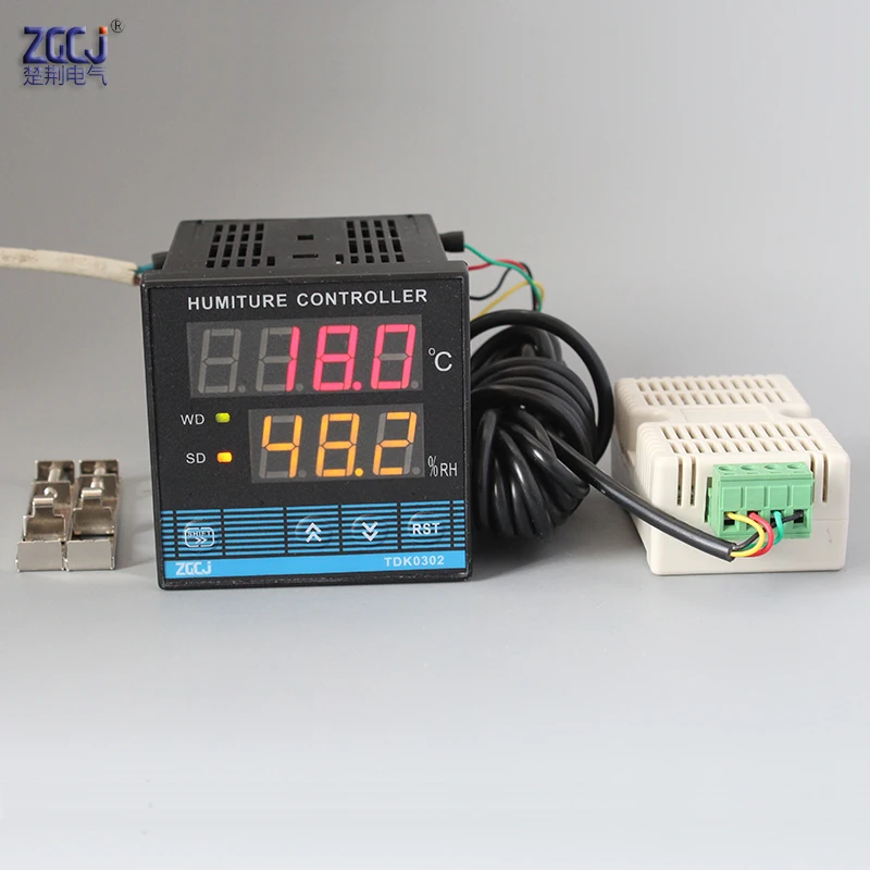 Бесплатная доставка! Цифровой контроллер температуры и влажности TDK0302 |