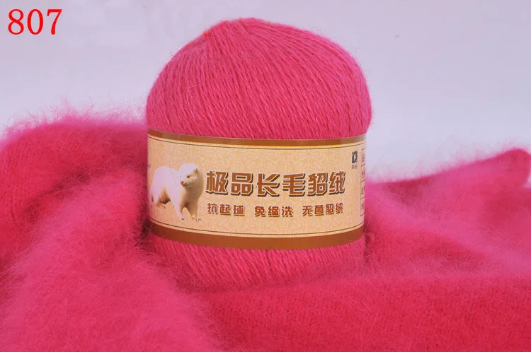 50 г длинношерстная норковая шерсть кашемировая вязальная пряжа ручная вязка для