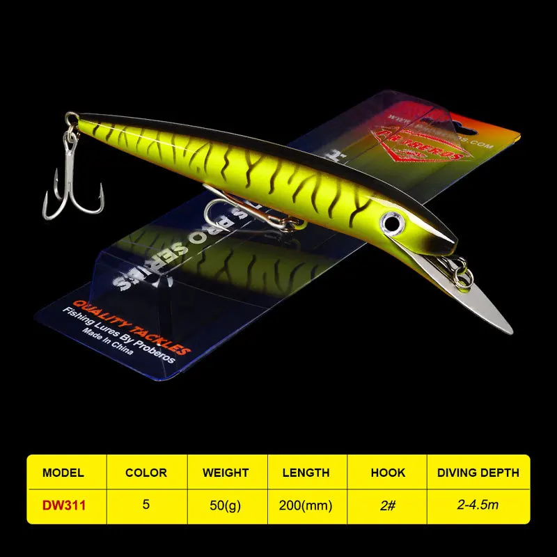 1 шт. PRO BEROS огромные приманки Minnow рыболовные экспортируемые в США снасти 20 см/47 г