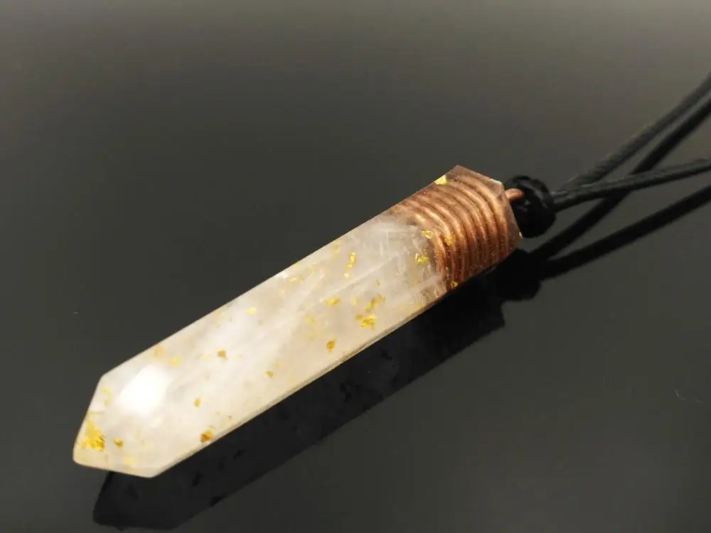 Подвеска Selenite Orgonite (5 см 2 дюйма) богатство любовь медитация ОРГОН рейки магнит для