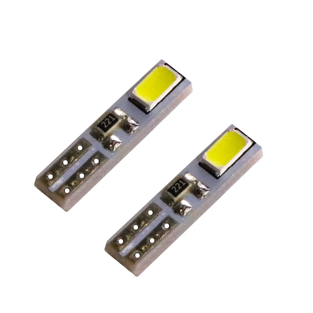 100 шт. T5 2 SMD 5630 W3W Led 74 73 Клин 12 В 5730 2SMD кластерный инструмент Светодиодная панель