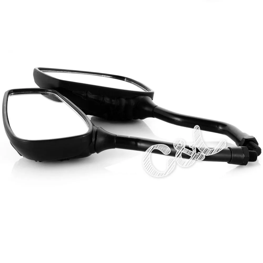 Боковые зеркала заднего вида с черным скелетом для мотоциклов Honda Suzuki Harley BMW Kawasaki |