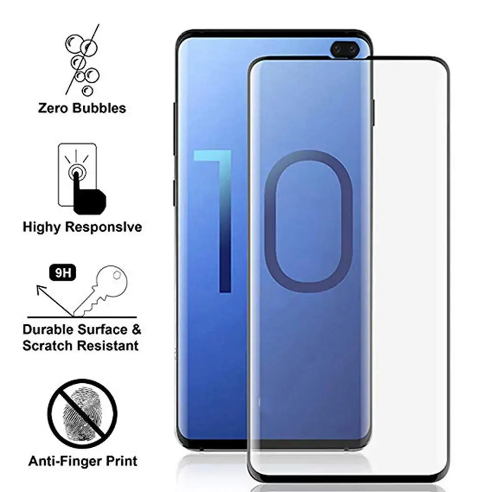 2 шт Защитное стекло для samsung Galaxy S10 Plus защитное стекло закаленное Glas S10Plus 10 Plus 3D Защитная пленка для экрана