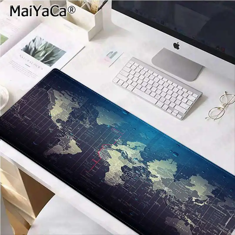 

Maiyaca Non Slip PC World Map Game Natural Rubber Gaming mousepad Desk Mat Free Shipping Large Mouse Pad Keyboards Mat