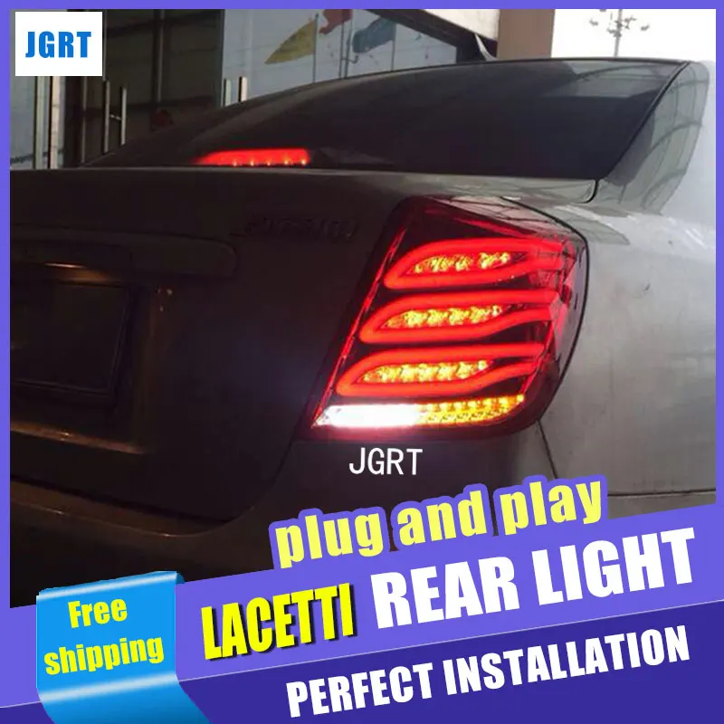 Автомобильный Стайлинг для Chevrolet Lacetti задний светильник в сборе 2008- Lacetti светодиодный задний светильник задний фонарь DRL+ тормоз с hid комплектом 2 шт