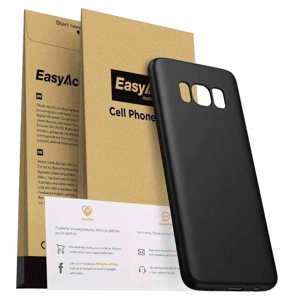 Чехлы EasyAcc для samsung Galaxy S8 полностью защищающий чехол камеры тонкий