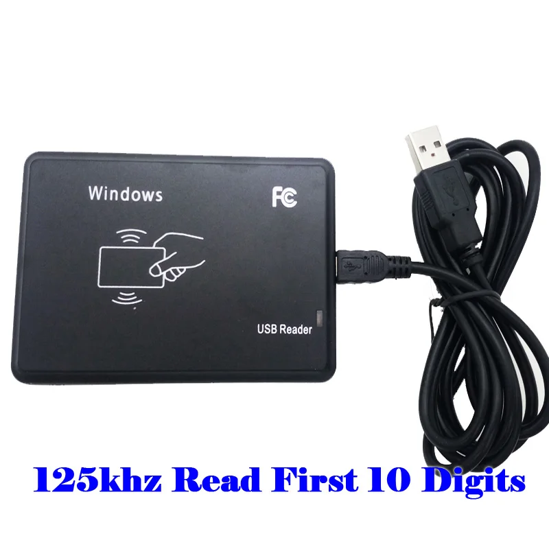 125 кГц RFID считыватель EM4100 USB датчик приближения считыватель смарт-карт без привода выдающее устройство EM ID USB для контроля доступа - Цвет: IDRead02 125khz