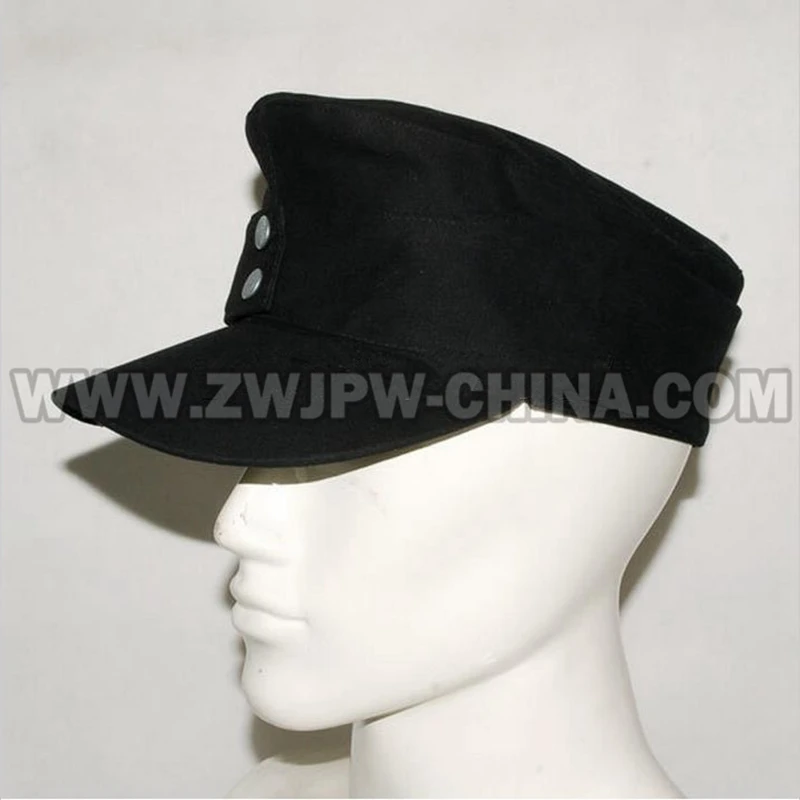 WW2 армия WH SS Элитный Тип 401105 черная шерстяная ткань солдат полевая Кепка шапка