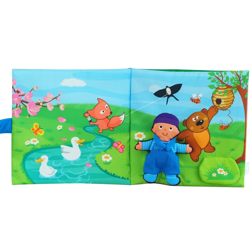 Детская развивающая игрушка вспененная Мягкая тканевая книга хорошая