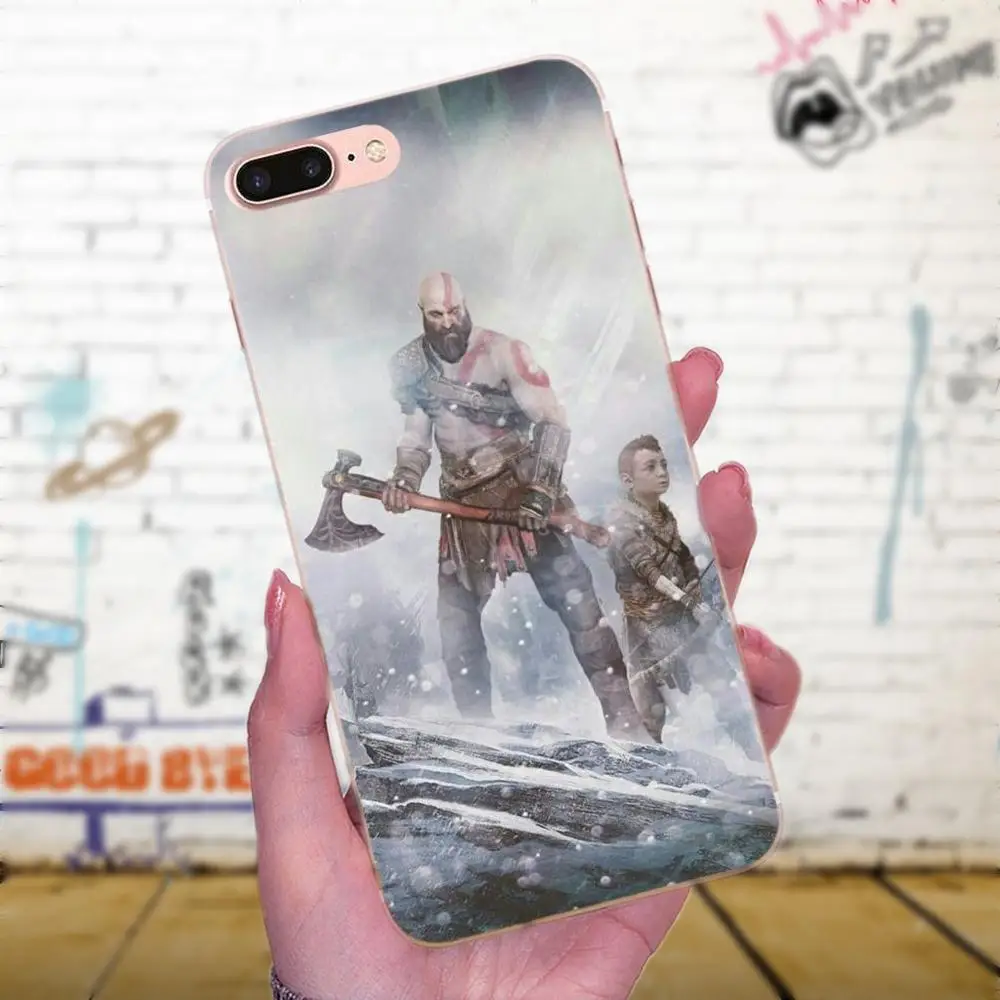 Мягкий с рисунками из ТПУ для Huawei P7 Honor 4C 5A 5C 5X6 6C 6A 6X7 7X8 9 V8 V10 Y3II Y5II Y6II G8 Play Lite God Of War -