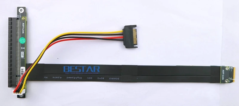 BTM новая майнинговая графическая карта Удлинительный кабель PCI-E PCIe 3 0 16x до M2