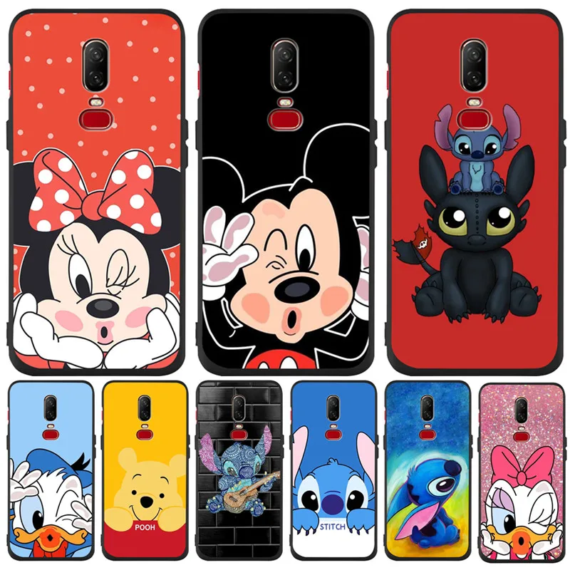 Ститч для One plus 5 5T 7 Pro Oneplus 6 6T чехол для телефона Funda Coque Etui Дональд Дак шаблон Силиконовый Мягкий ТПУ модный