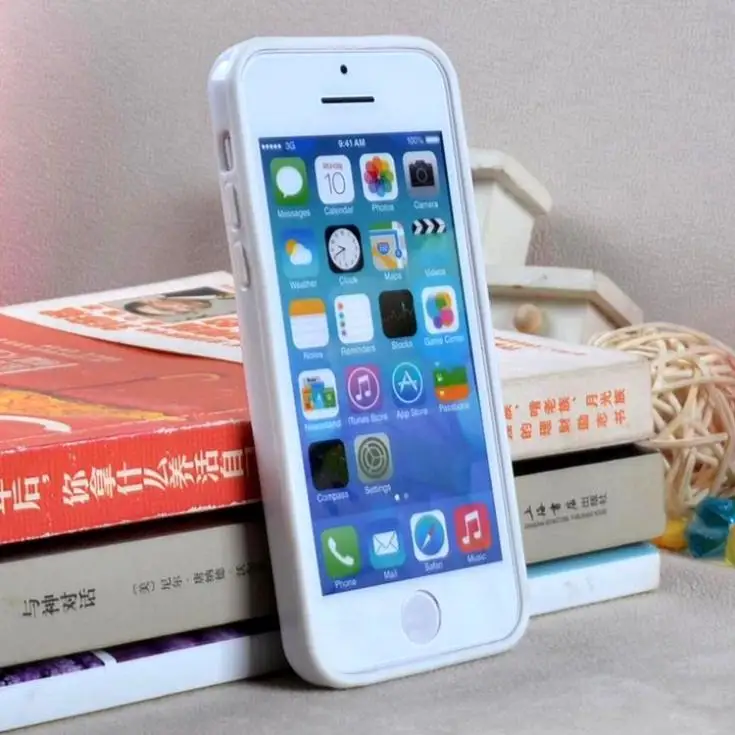 Лидер продаж новый резиновый мягкий однотонный бампер для iphone 5c чехлы телефонов
