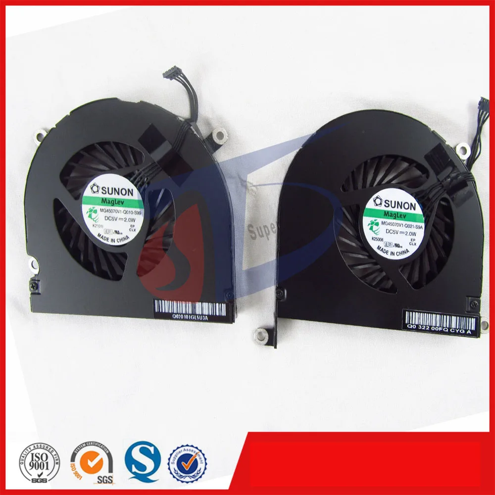 Оригинальный Новый Процессор Вентилятор охлаждения Набор левый и правый для Apple