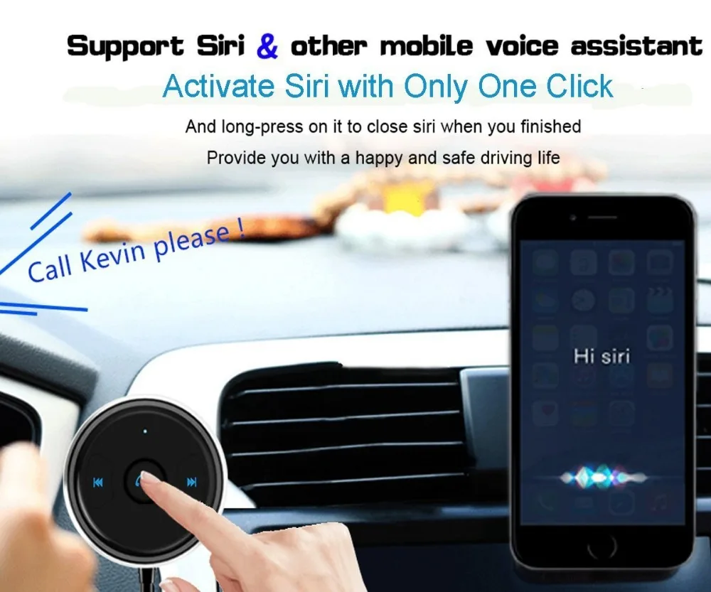 Bluetooth 4,1 Гарнитура Aux USB автомобильный комплект беспроводной стерео музыкальный приемник 3,5 мм авто аудио адаптер Поддержка IOS Siri