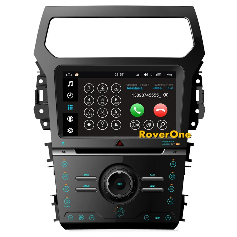 RoverOne Android 8,0 Автомобильная Мультимедийная система для Ford Explorer 2012+ Радио Стерео DVD gps навигация мультимедийный музыкальный проигрыватель PhoneLink