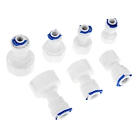 2pcs 14 38 od hose reverse osmosis ro water system fitting 14 12 1 38 female thread plastic pipe quick connectors