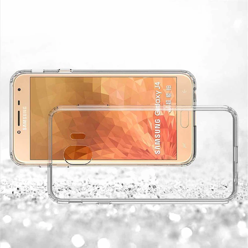 KaiNuEn luxury Transparent phone etui coque cover case for samsung galaxy j4 2018 j 4 j400f j400 silicone silicon back TPU Soft |