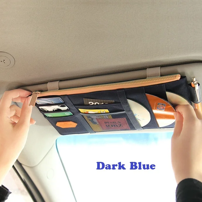 Автомобильный солнцезащитный козырек для DVD чехол CD дисков ткань Оксфорд сумка