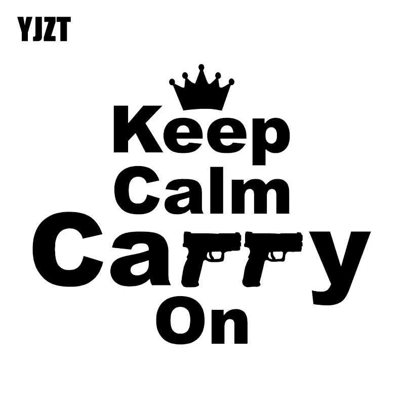 YJZT 13 7*11 4 см самая крутая надпись KEEP CALM ручная работа графика и корона