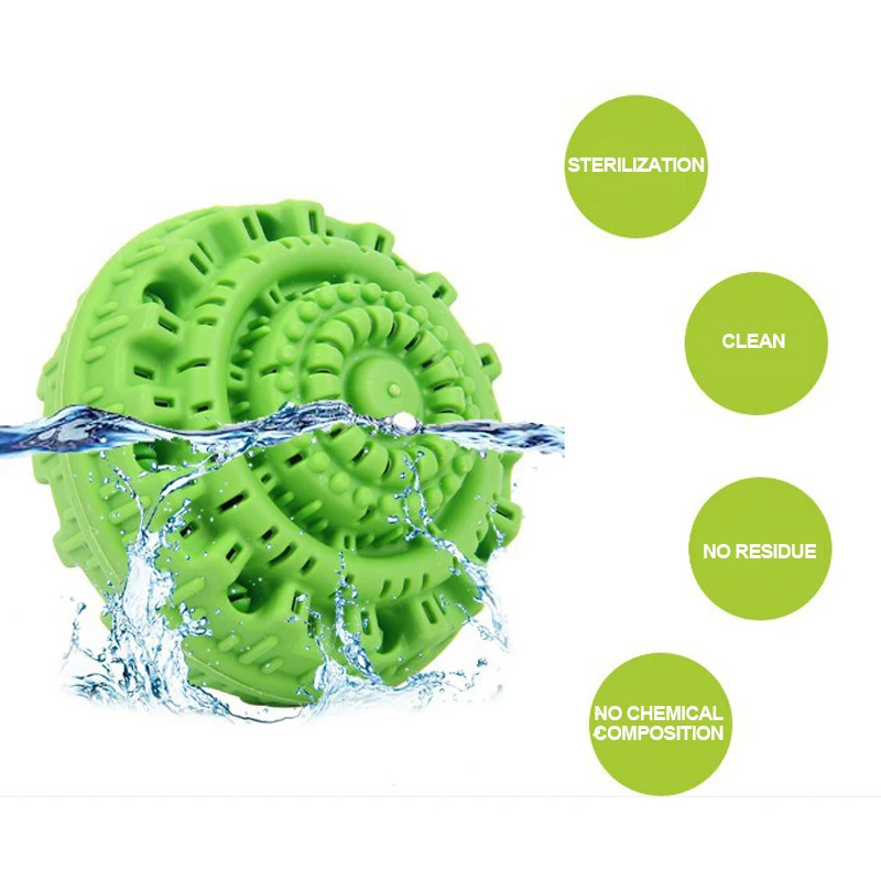 Экологичный зеленый мяч для стирки многоразовые анионные молекулы очистка