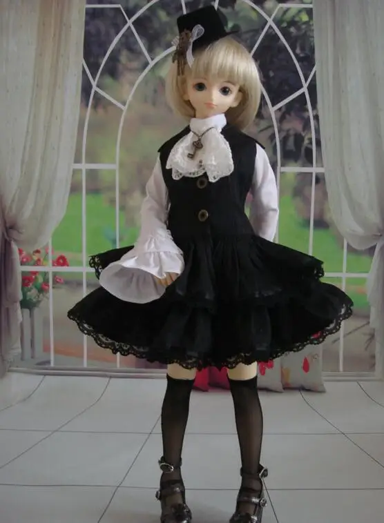 Новинка 1/3 1/4 1/6 SD DD DDL/DDM MSD YOSD BJD одежда черное белое платье/юбка/костюм|Куклы| |