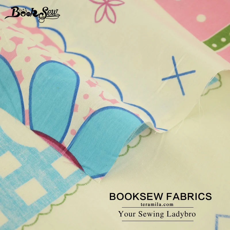 Домашний текстиль booksew хлопковая саржевая ткань цветочный дизайн мягкая