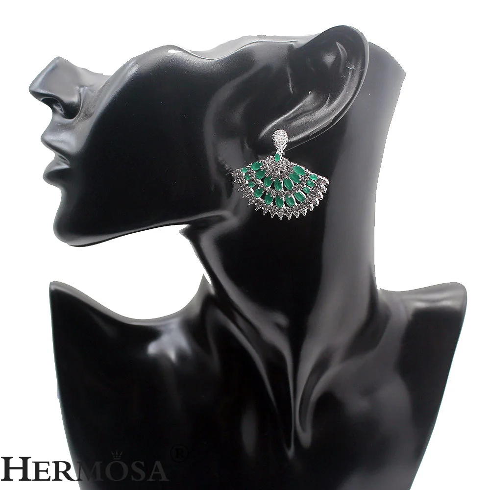 Женские серьги гвоздики из серебра 3/8 пробы с камнем талисманом|stud earrings sterling