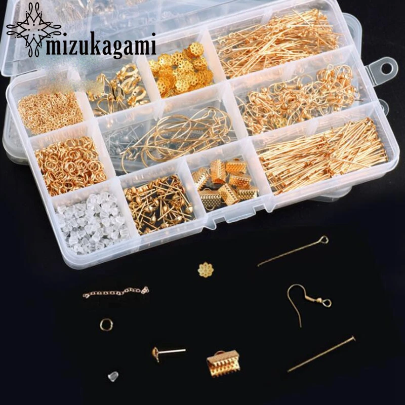 

Material Ear Drop Earhook And Ear Ornament Tool Kit 100pcs/lot DIY Earrings Jewelry Accessories