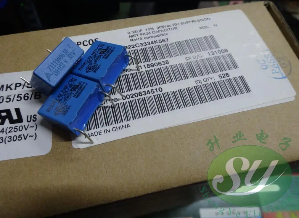 2019 горячая распродажа 20 шт./50 шт. EPCOS 0 33 мкФ/305vAC 330nf u33 334 новые конденсаторы с тонкой