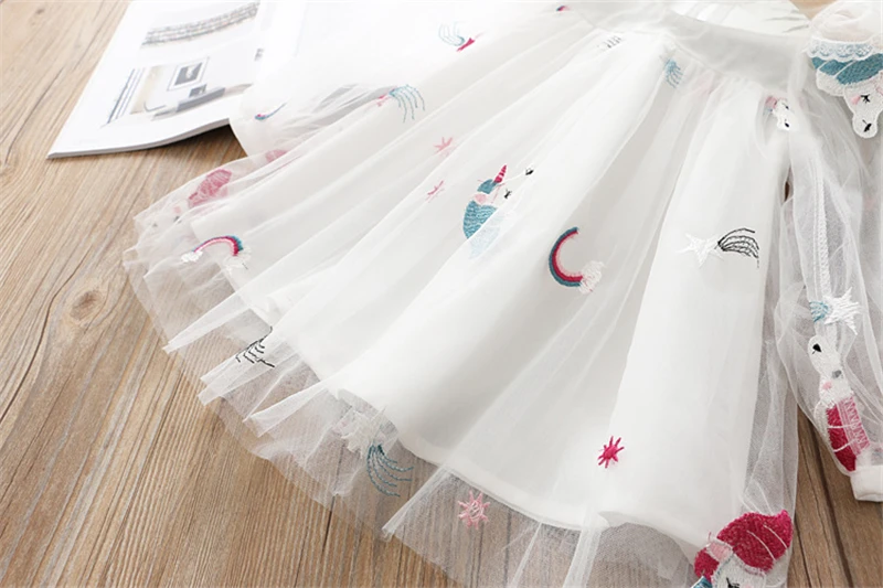 Summer Kids Dresses For Girl Designed Unicorn Dress Party Fairy Princess Costume Tutu Baby Clothes Girls 2 3 4 5 6T | Детская одежда и