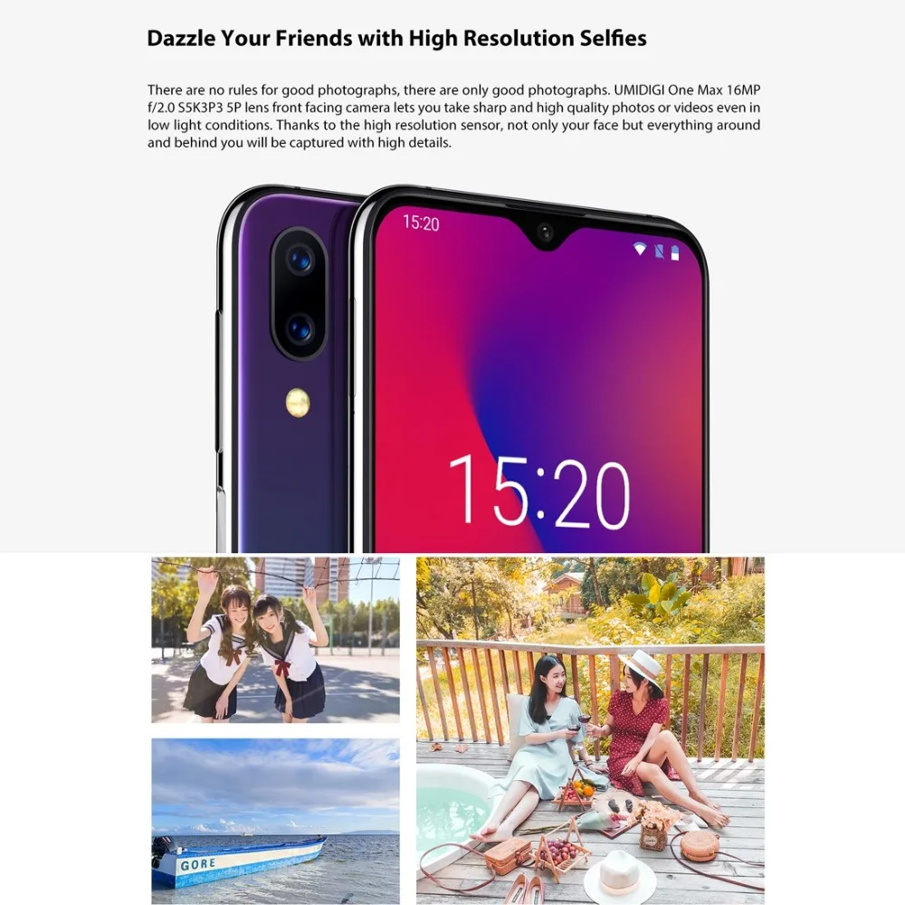 UMIDIGI One Max, 4 Гб, 128 ГБ, Android 8,1, мобильный телефон, 6,3 дюймов, разблокировка лица, Fingerpringt ID, Беспроводная зарядка, NFC, OTG, двойной, 4G смартфон