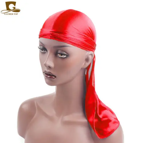Головной убор Durag пиратская шапка женская гладкая шелковая нейлоновая