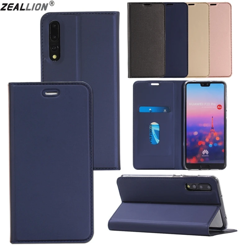 Кожаный чехол книжка для Huawei P20 P30 Pro Mate 20 Lite P9 P10 Y5 Y6 2018 Y7 Y9 2019 Honor 8X 10 с магнитным